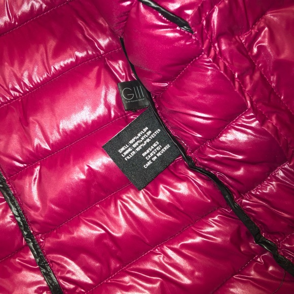 Black Rivet Plum Color Puffer Jacket - Picture 5 of 5